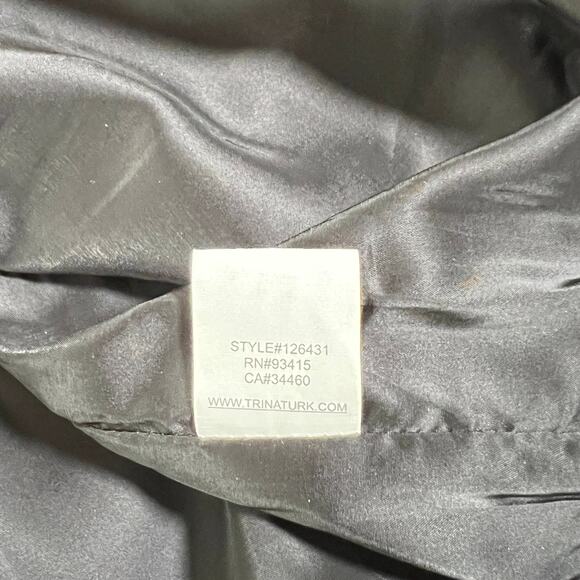 Trina Turk Womens Color Block Sheath Dress Size 6‎ Minimalist Career Preppy - Picture 4 of 5